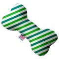 Mirage Pet Products Lucky Stripes Canvas Bone Dog Toy 8 in. 1230-CTYBN8
